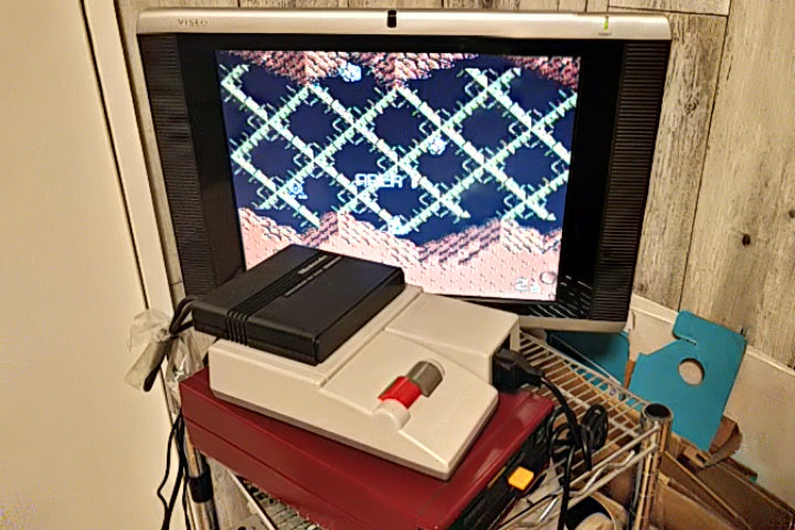 ZANAC/Pro wrestling FAMICOM DISK SYSTEM FCD Gamedisk and Box set tested-a1224- - Hakushin Retro Game shop