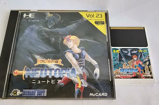 NEUTOPIA NEC PC Engine TurboGrafx-16 PCE Hu-Card,Manual Boxed Set-b117- - Hakushin Retro Game shop