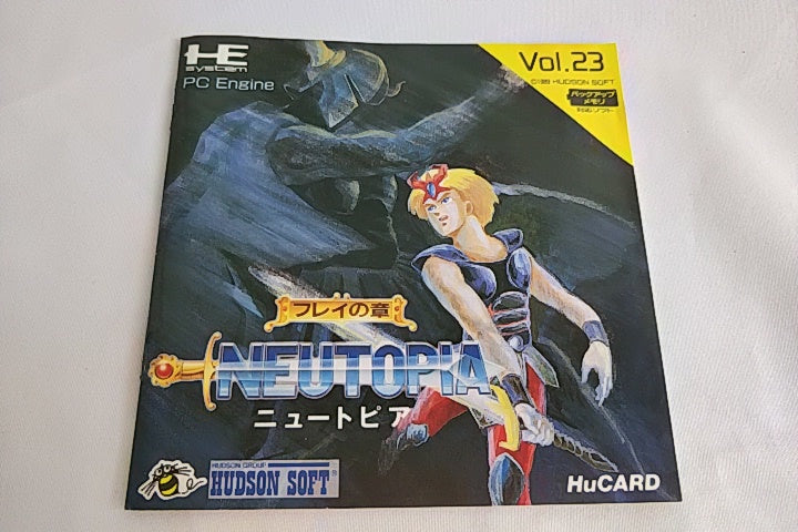 NEUTOPIA NEC PC Engine TurboGrafx-16 PCE Hu-Card,Manual Boxed Set-b117- - Hakushin Retro Game shop