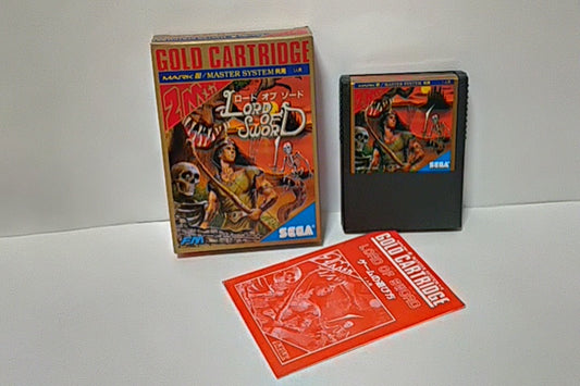 Lord of The Sword SEGA Mark 3 Master system Game Cartridge,Manual,Boxed -b126- - Hakushin Retro Game shop