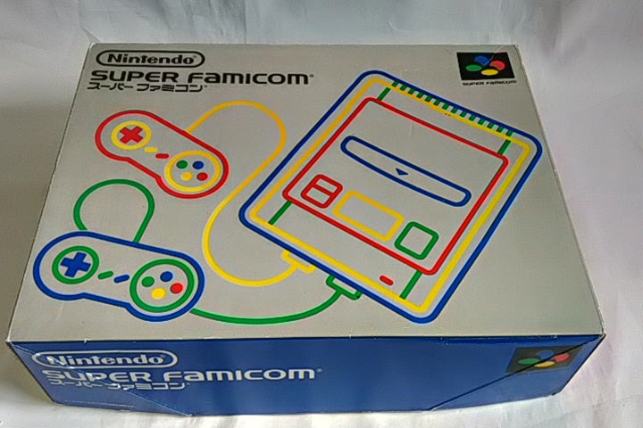 Super Famicom SNES console (SNES/SHVC-001),2 pads,AV cable,Manual,Boxed-b128- - Hakushin Retro Game shop