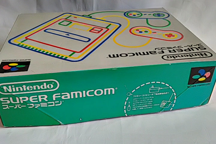 Super Famicom SNES console (SNES/SHVC-001),2 pads,AV cable,Manual,Boxed-b128- - Hakushin Retro Game shop