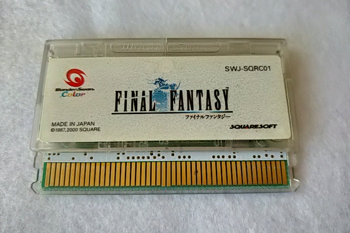 Final Fantasy 1 and 2 set BANDAI Wonder Swan Color WS Game cartridge tested-b205 - Hakushin Retro Game shop