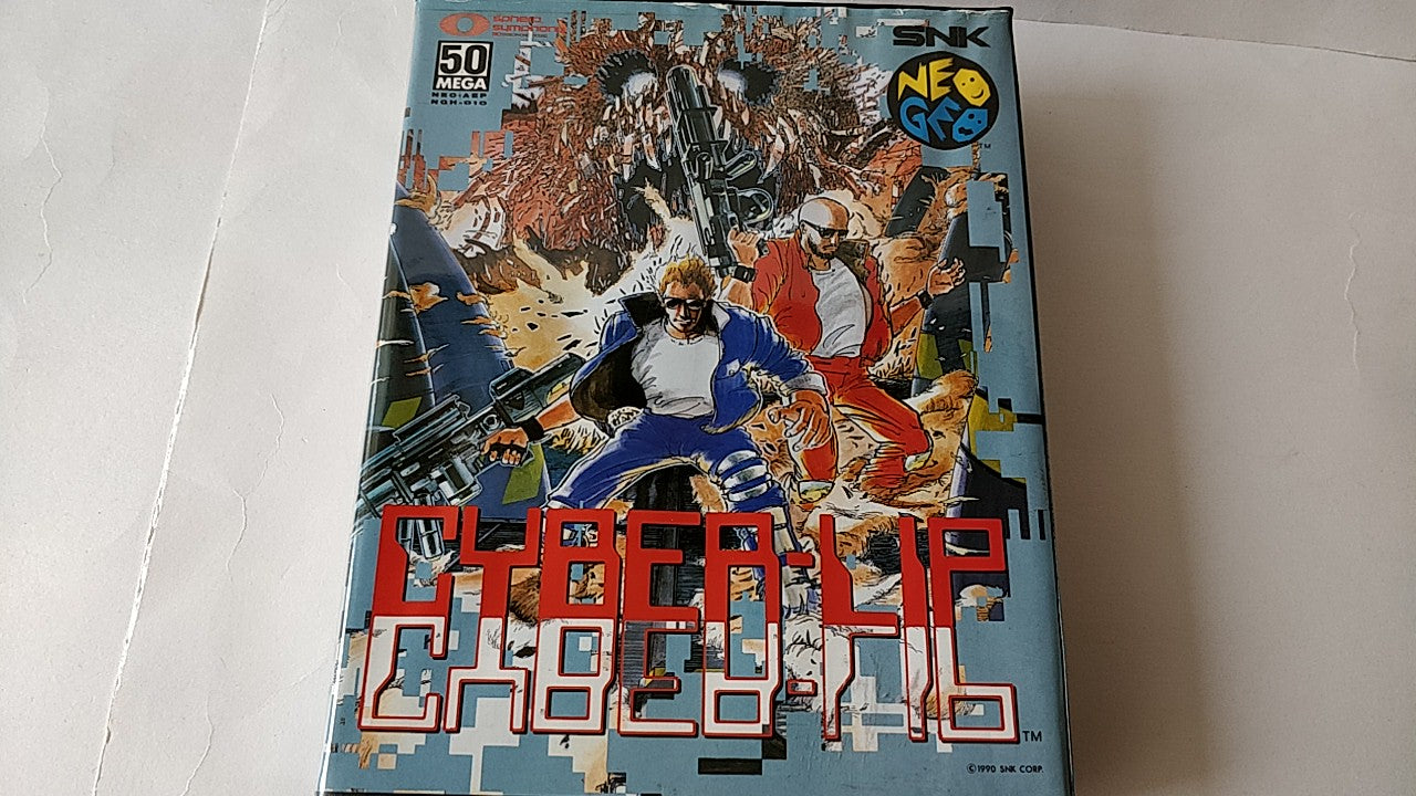 Cyber-Lip Cyber Lip SNK NEO GEO AES Cartridge, Manual Boxed set tested-b211- - Hakushin Retro Game shop