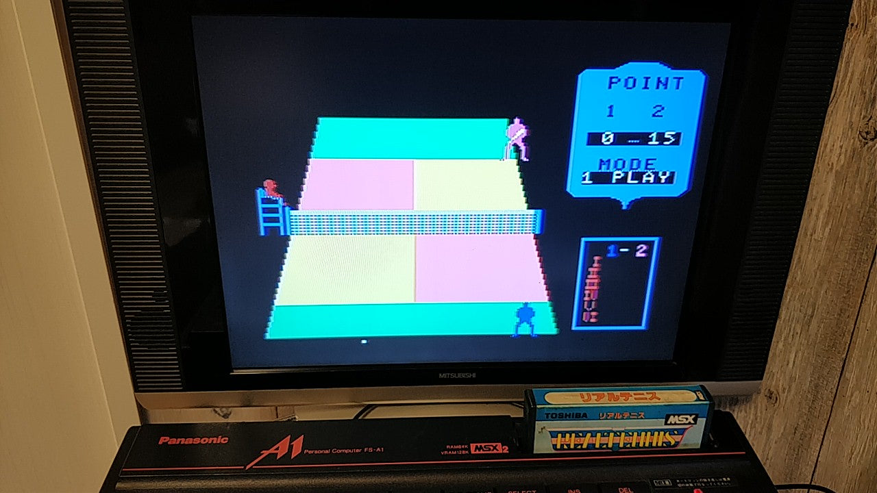 Real Tennis MSX MSX2 Game cartridge only tested -b216- - Hakushin Retro Game shop