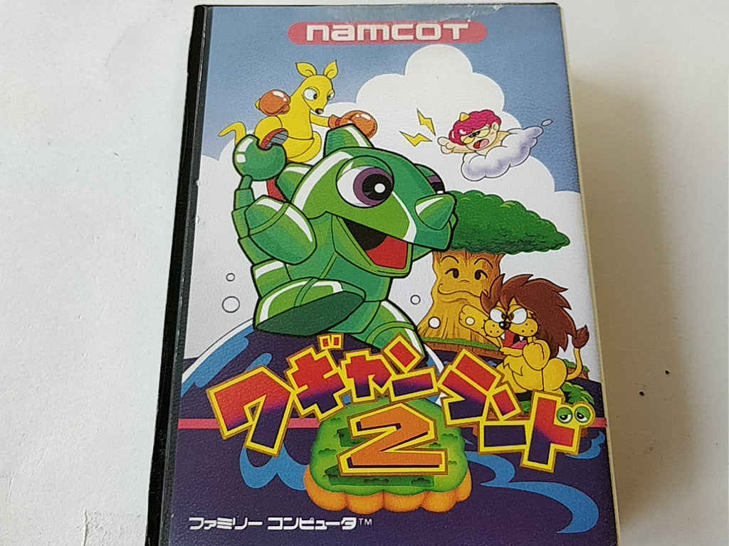 Wagan Land 2 Nintendo Famicom FC NES Cartridge,Manual,Boxed Japan tested-b313- - Hakushin Retro Game shop