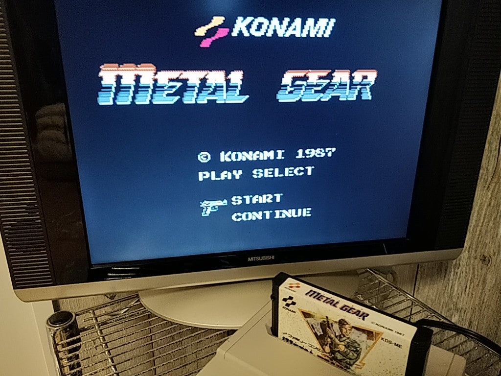 METAL GEAR Nintendo Famicom FC NES Cartridge only tested -b313- - Hakushin Retro Game shop