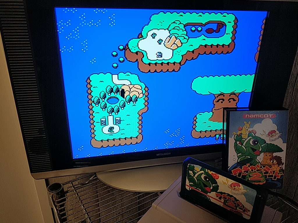 Wagan Land 2 Nintendo Famicom FC NES Cartridge,Manual,Boxed Japan tested-b313- - Hakushin Retro Game shop