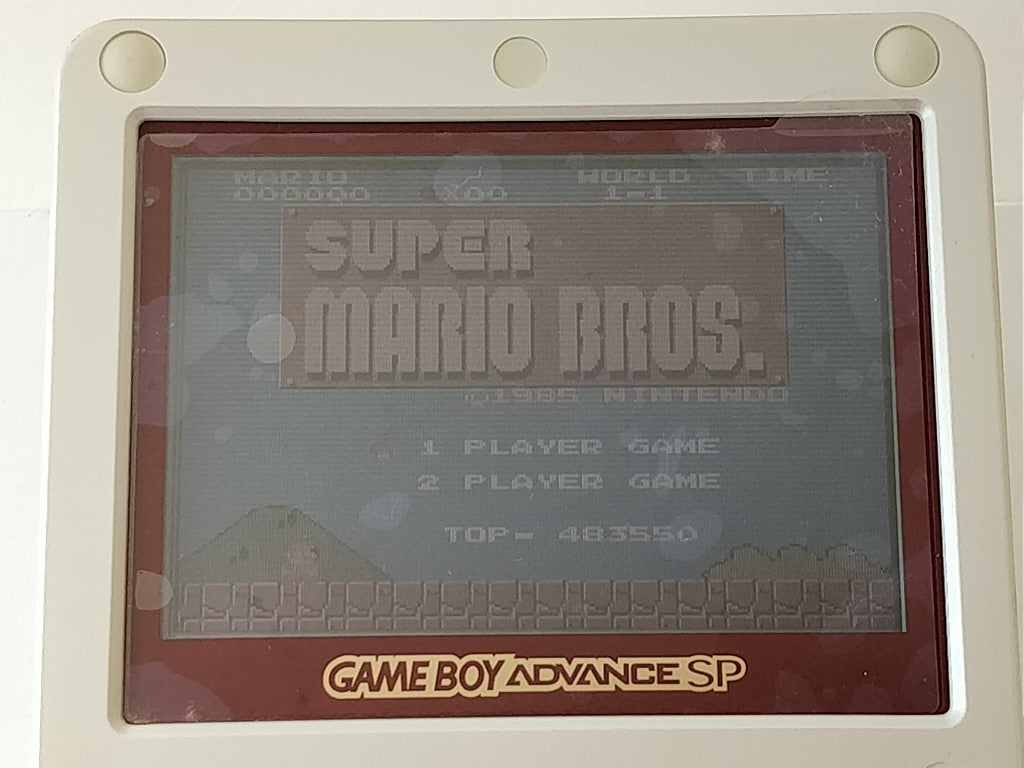Nintendo GAMEBOY ADVANCE SP Console Famicom color edition,Charger game set-b318- - Hakushin Retro Game shop