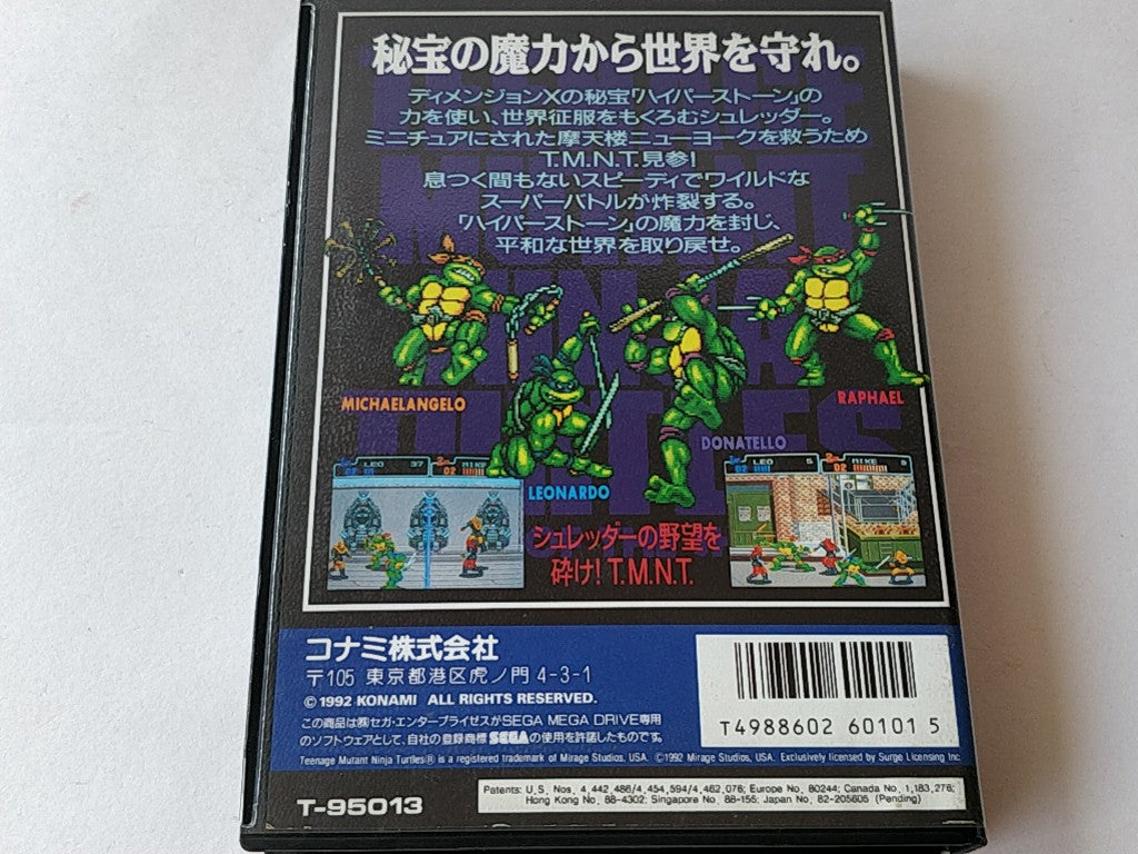 T.M.N.T. Return of the Shredder SEGA MEGA DRIVE (Genesis ) Boxed tested-b331 - Hakushin Retro Game shop