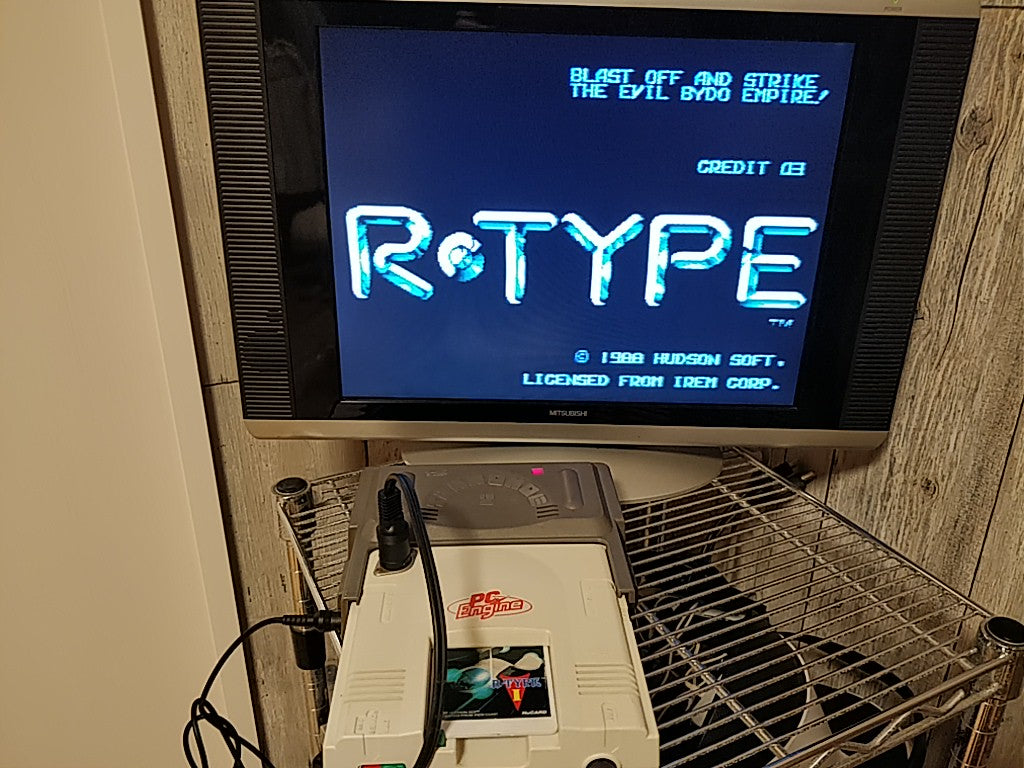 R-TYPE Part 1 NEC TurboGrafx-16 PCE /Hu-Card only.NTSC-J tested-b402- - Hakushin Retro Game shop