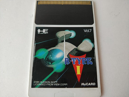 R-TYPE Part 1 NEC TurboGrafx-16 PCE /Hu-Card only.NTSC-J tested-b402- - Hakushin Retro Game shop