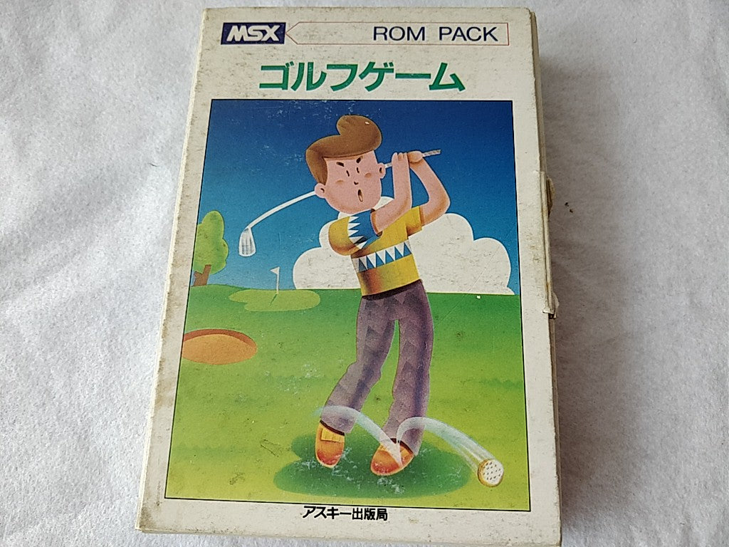 GOLF GAME KONAMI MSX MSX2 Game cartridge,Manual,Boxed set tested -b411- - Hakushin Retro Game shop