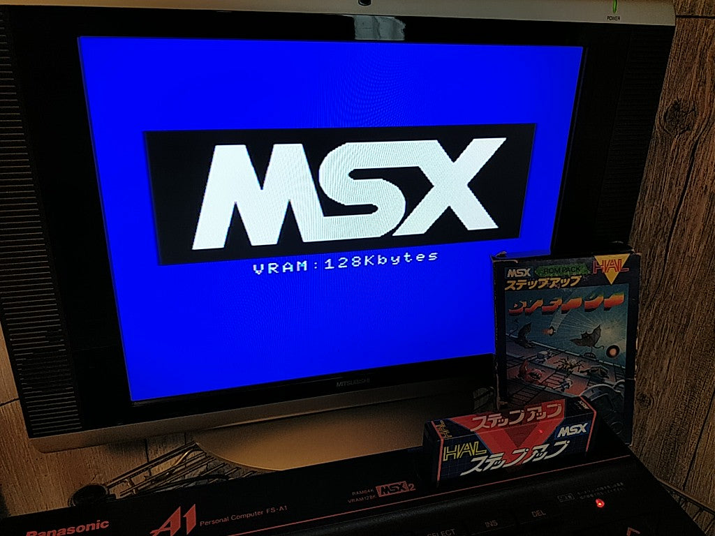 STEP UP MSX MSX2 Game cartridge,Boxed set tested -b411- - Hakushin Retro Game shop