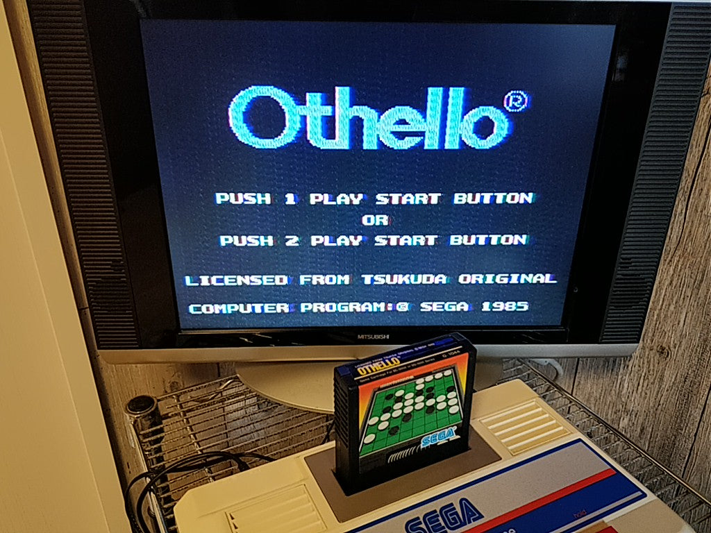 OTHELLO SEGA Mark 3 Master system Cartridge ,Manual, Box set/tested-b425- - Hakushin Retro Game shop