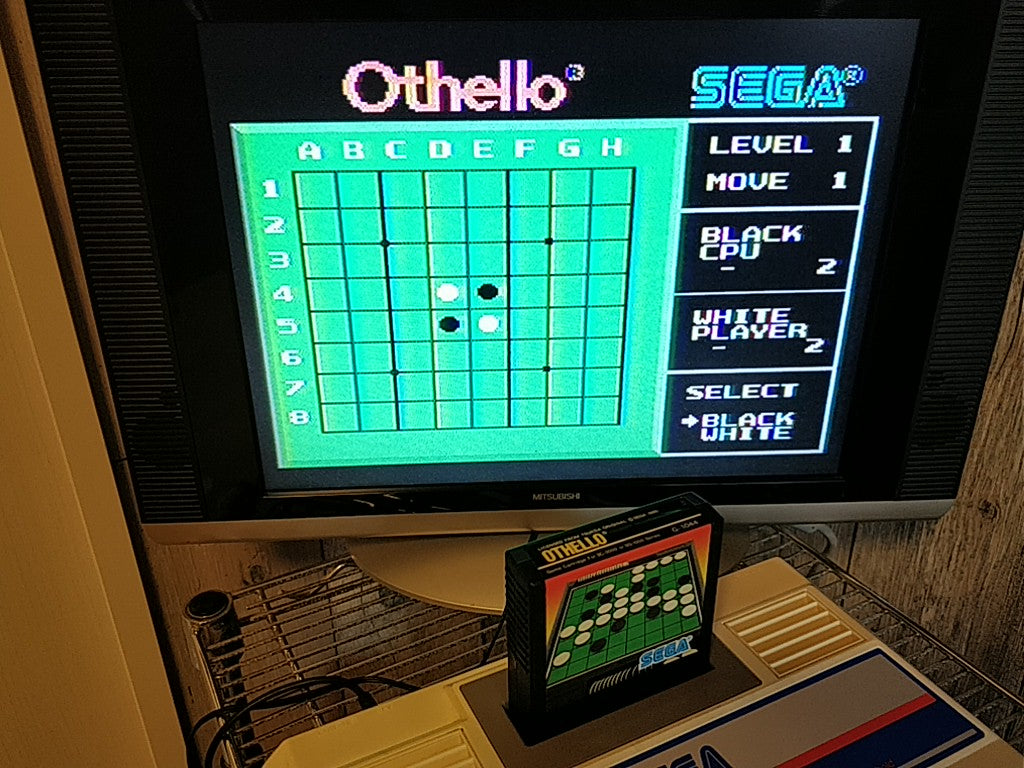 OTHELLO SEGA Mark 3 Master system Cartridge ,Manual, Box set/tested-b425- - Hakushin Retro Game shop