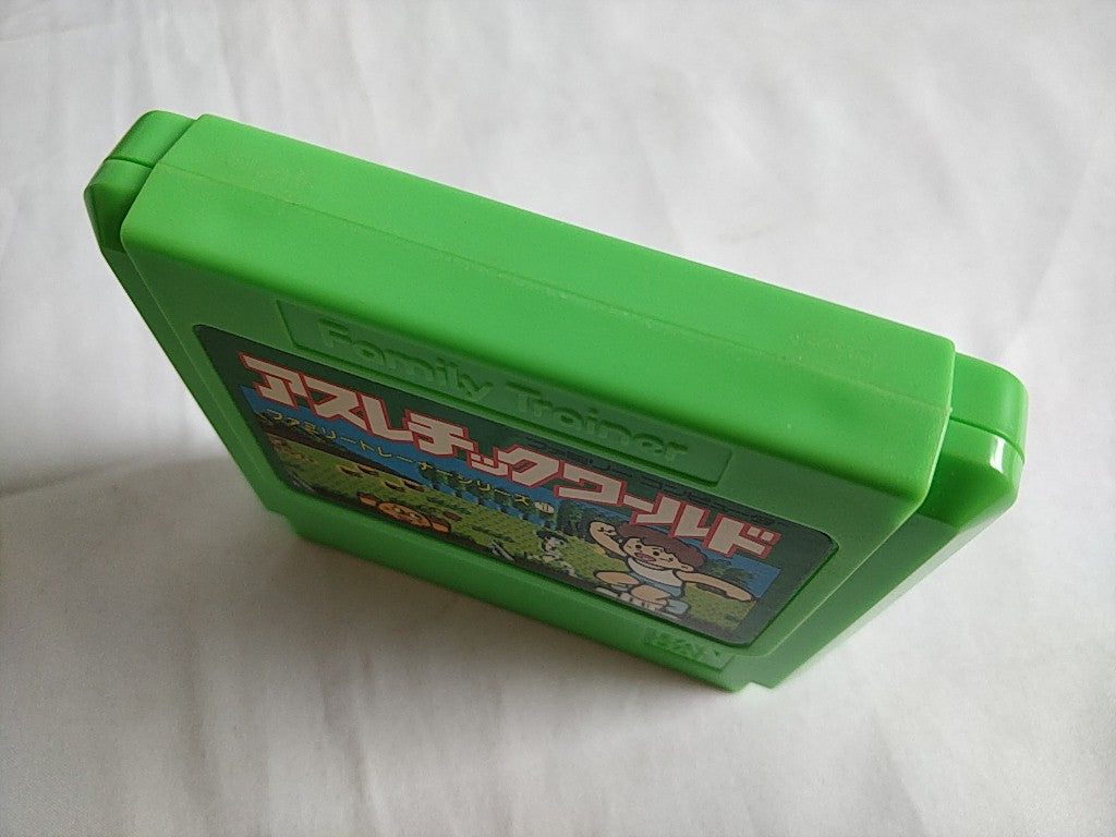 Athletic World Family trainer Famicom NES Cartridge,manual,boxed tested-b520- - Hakushin Retro Game shop