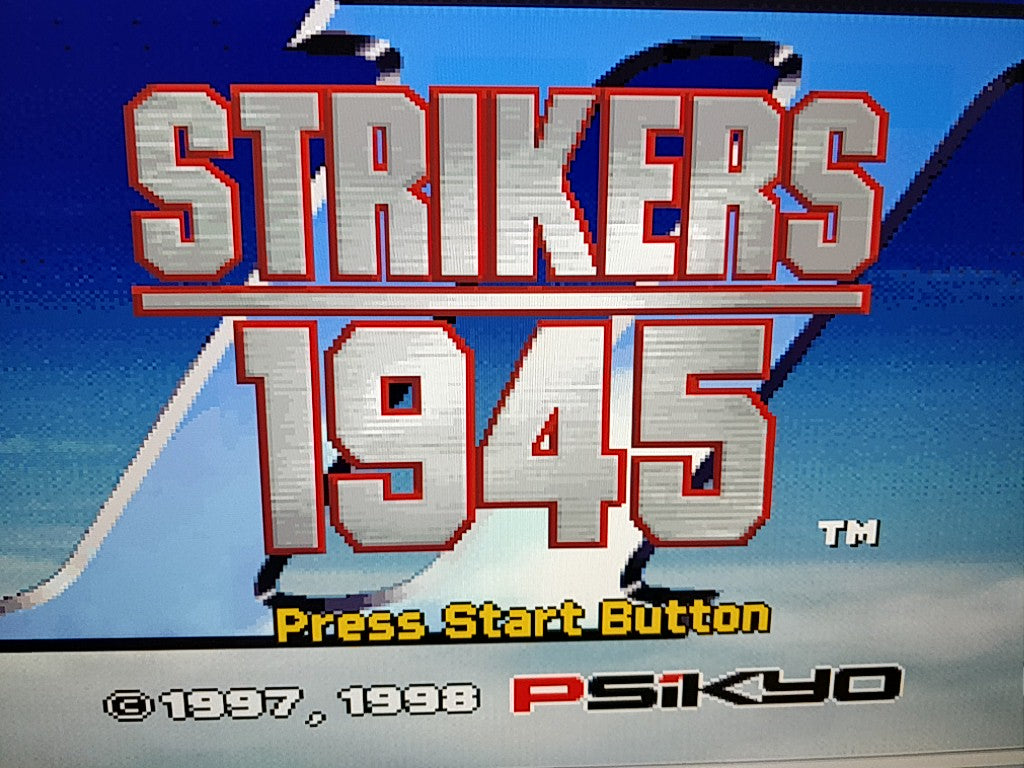 Strikers 1945 II Game Disk,Manual,Spine card, Boxed Set SEGA SATURN tested-b719- - Hakushin Retro Game shop