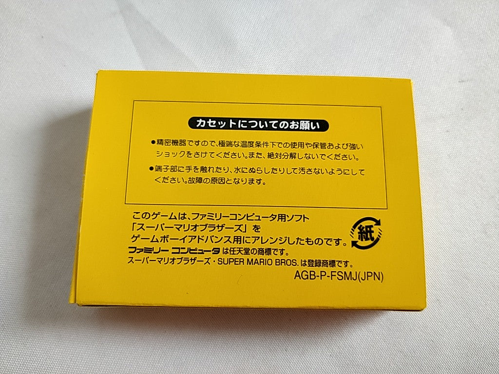 Super Mario Brothers for Gameboy Advance Famicom Mini boxed tested-b722- - Hakushin Retro Game shop