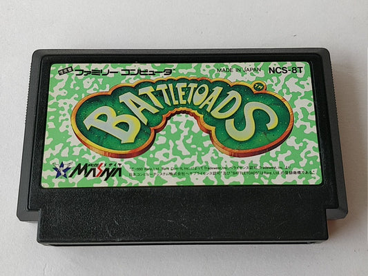 BattleToads (BATTLETOADS) MESAIA Nintendo Famicom NES Cartridge only tested-b824 - Hakushin Retro Game shop
