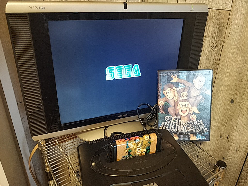 JUJU DENTETSU (JUJU Legend) SEGA MEGA DRIVE Cartridge,Manual,Boxed set-b826- - Hakushin Retro Game shop