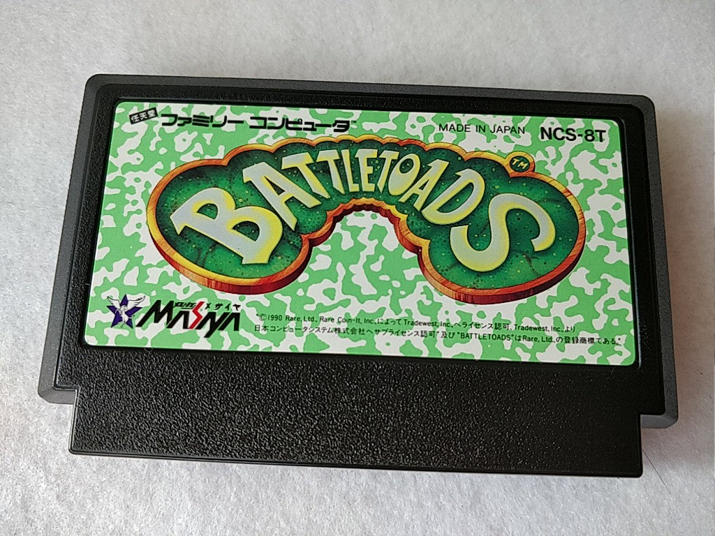 タイトル BattleToads (BATTLETOADS) MESAIA Nintendo Famicom NES Cartridge only tested-b824 - Hakushin Retro Game shop