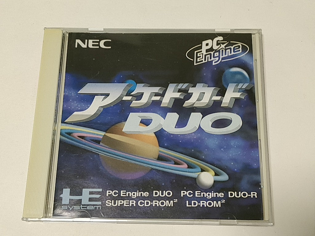 NEC PC Engine TurboGrafx-16 Arcade Card DUO for CD-ROM2 Boxed set tested-b1003- - Hakushin Retro Game shop