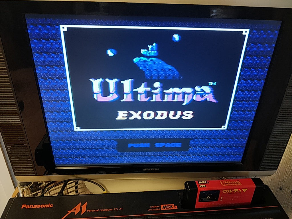 Ultima Exodus MSX MSX2 Shooter Game Cartridge only tested-c0303- - Hakushin Retro Game shop