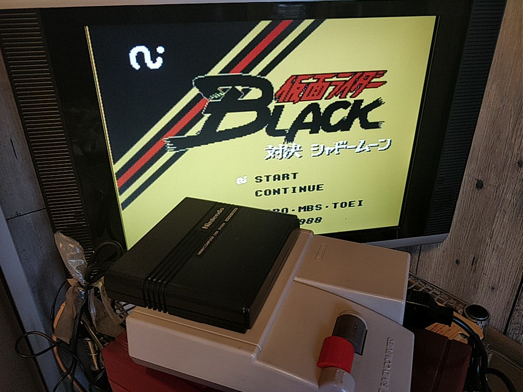 KAMEN RIDER Black MASKED RIDER FAMICOM (NES) Disk System/Disk and case-c0303- - Hakushin Retro Game shop