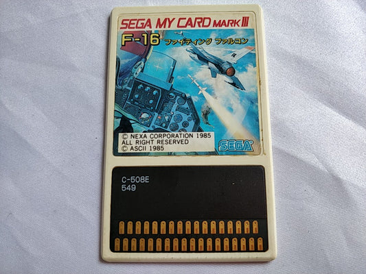 F-16 FIGHTING FALCON for SEGA Mark 3,SG-1000 Game Card only/tested-c0318- - Hakushin Retro Game shop