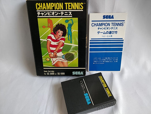 Champion Tennis SEGA Mark 3 Master system Cartridge,Manual,Boxed/tested-c0319- - Hakushin Retro Game shop