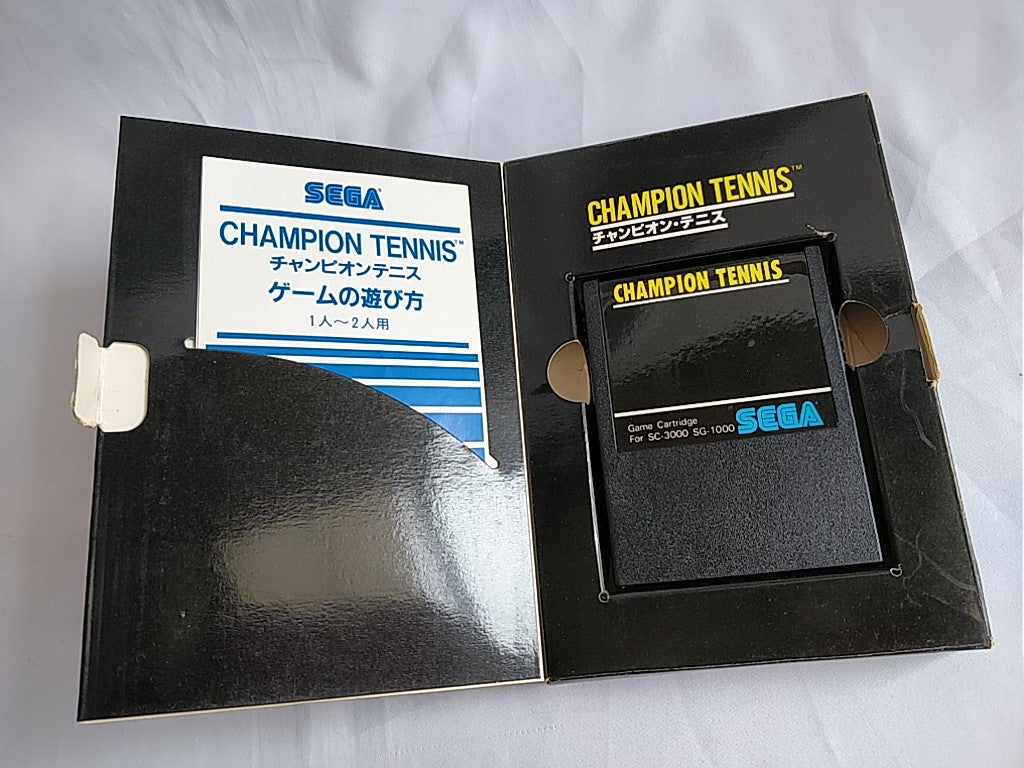 Champion Tennis SEGA Mark 3 Master system Cartridge,Manual,Boxed/tested-c0319- - Hakushin Retro Game shop