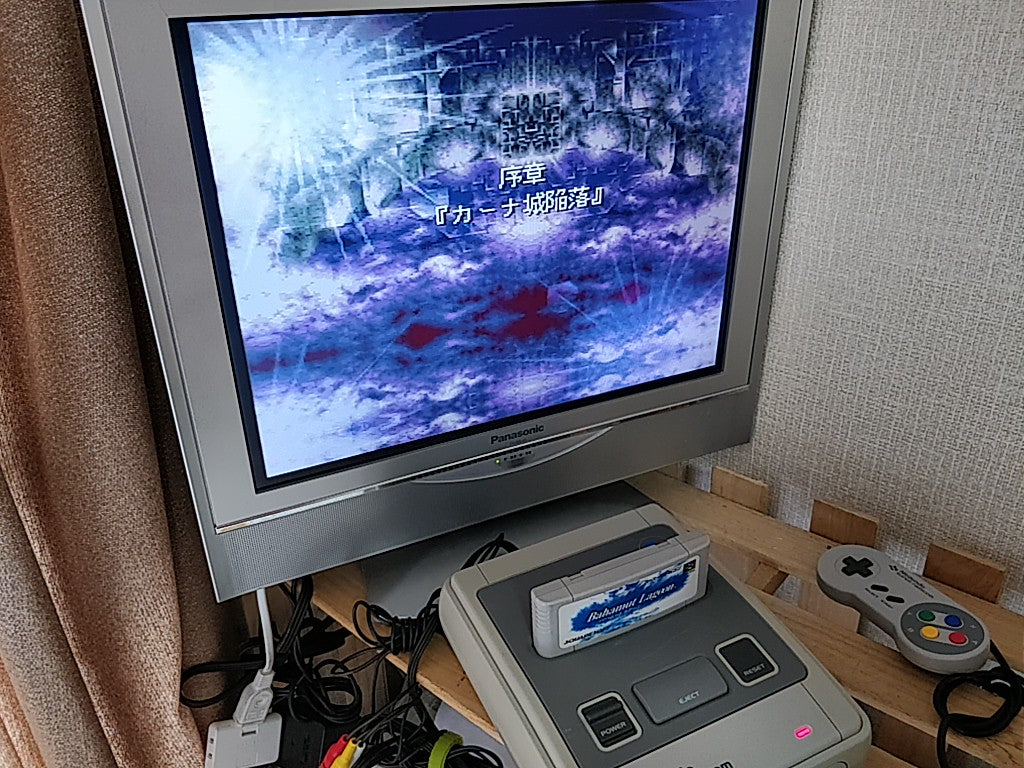 Super Famicom SNES console (SNES/SHVC-001),Pad and Game set tested-c0327- - Hakushin Retro Game shop