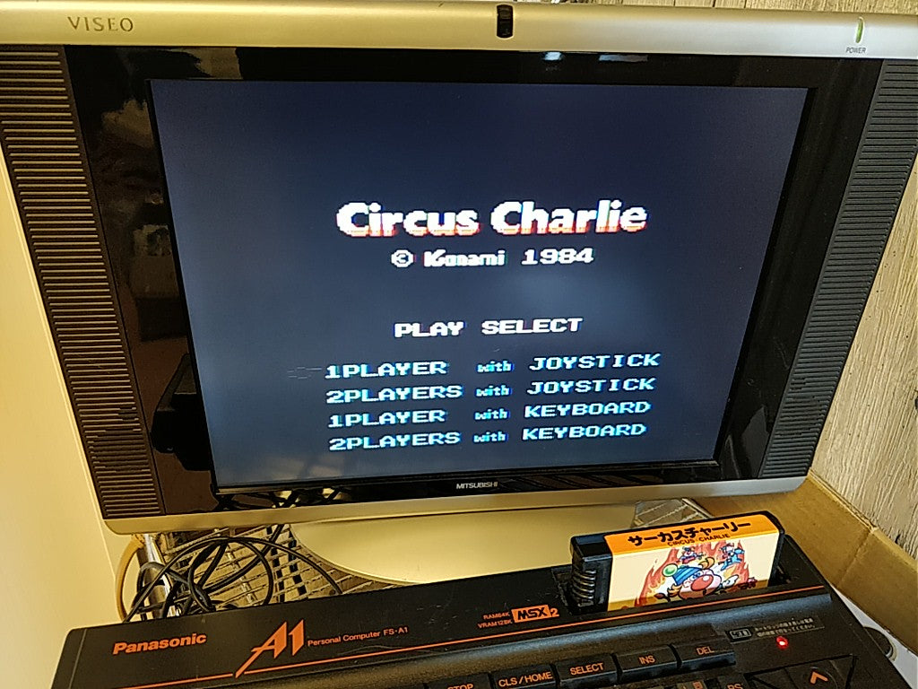 CIRCUS CHARLIE for MSX MSX2 Game Cartridge only/NTSC-J tested-c0407- - Hakushin Retro Game shop