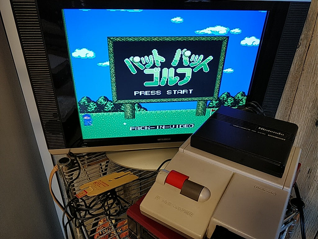 Pat Pat Golf FAMICOM (NES) Disk System disk only tested-c0414- - Hakushin Retro Game shop