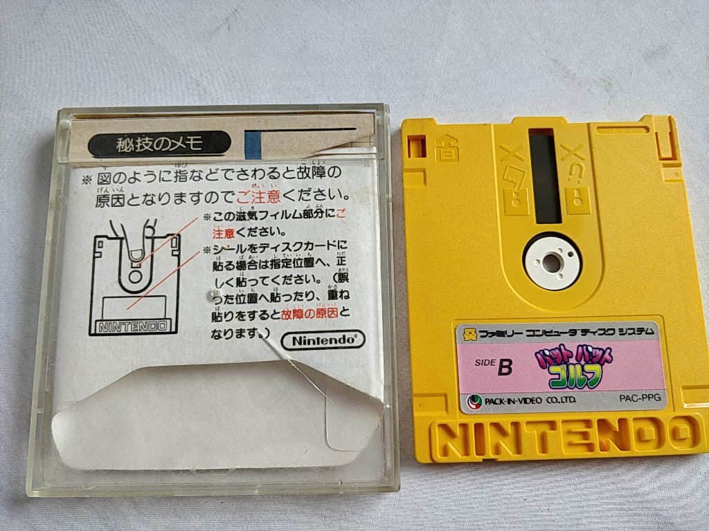 Pat Pat Golf FAMICOM (NES) Disk System disk only tested-c0414- - Hakushin Retro Game shop