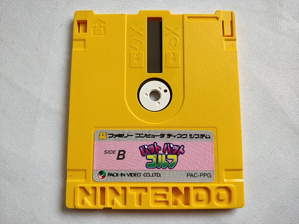 Pat Pat Golf FAMICOM (NES) Disk System disk only tested-c0414- - Hakushin Retro Game shop