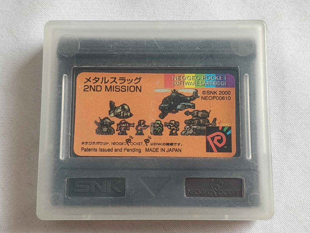 METAL SLUG 1st mission and 2ND MISSION NEOGEO Pocket NGP Cartridge set-c0417- - Hakushin Retro Game shop