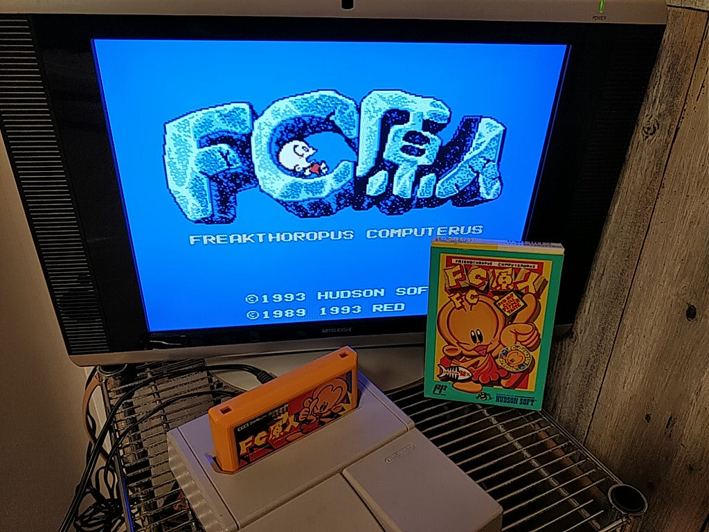 FC GENJIN Bonks Adventure Nintendo FAMICOM (FC) Cartridge,Manual,Boxed -c0419- - Hakushin Retro Game shop