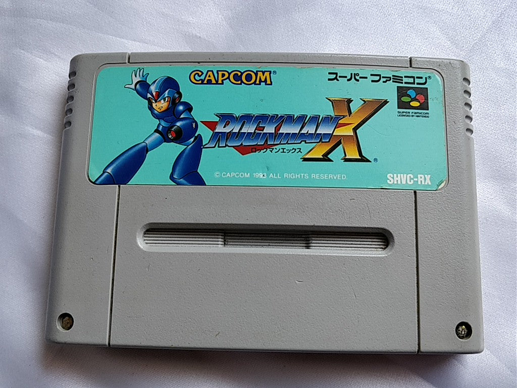 Nintendo Super Famicom SFC (SNES) RockMan X(Megaman X) 4 game cart