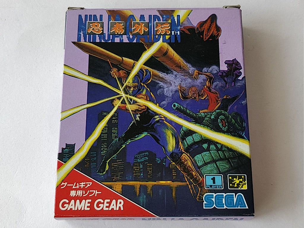 Ninja Gaiden SEGA GAME GEAR GG Cartridge,Manual,Boxed set tested-c0524- - Hakushin Retro Game shop