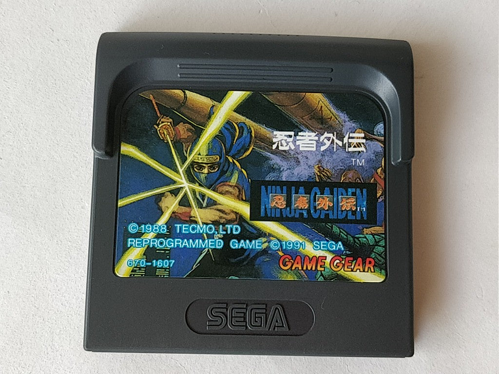 Ninja Gaiden SEGA GAME GEAR GG Cartridge,Manual,Boxed set tested-c0524- - Hakushin Retro Game shop