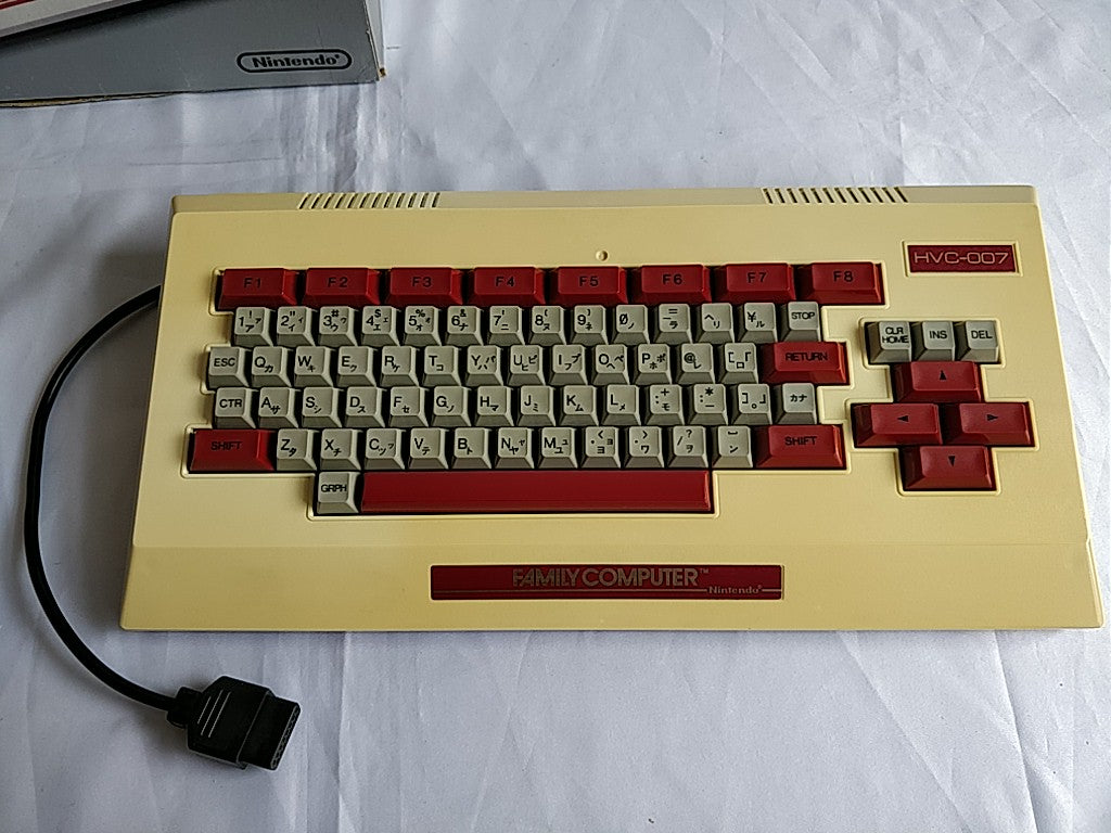 Nintendo Famicom Family Basic Keyboard console ,manual HVC-007 Boxed set-c0525- - Hakushin Retro Game shop