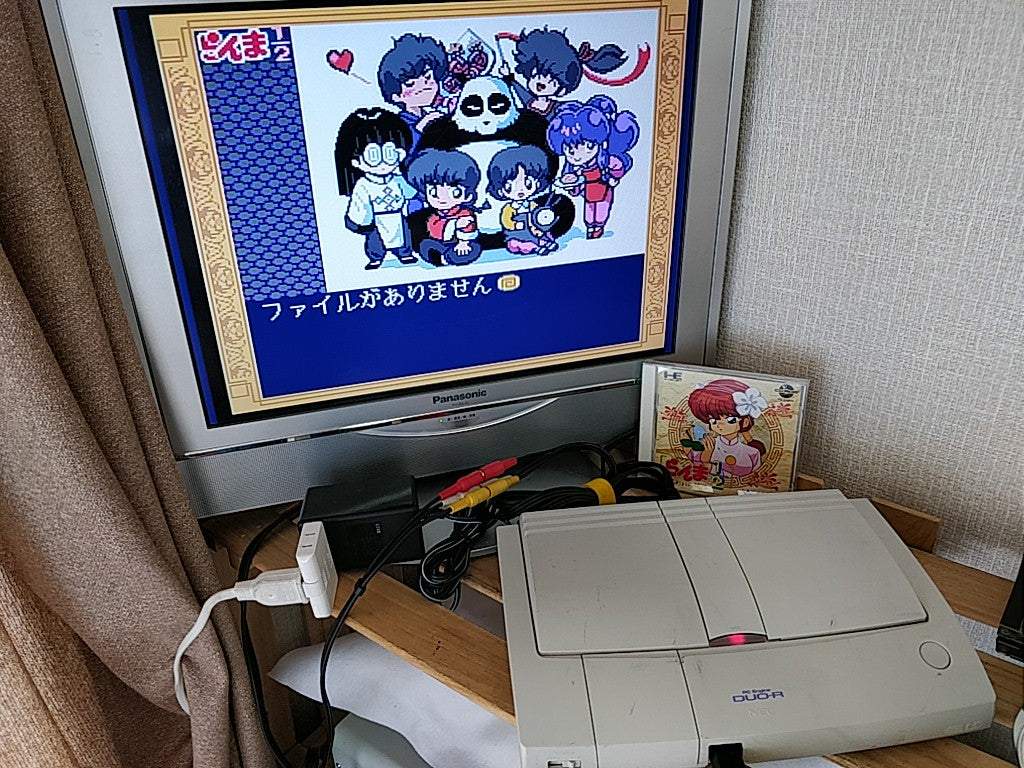 Ranma 1/2 SEGA PC Engine CD-ROM2 Game Disk,Manual,Spine Card,Cased tested-c0619- - Hakushin Retro Game shop