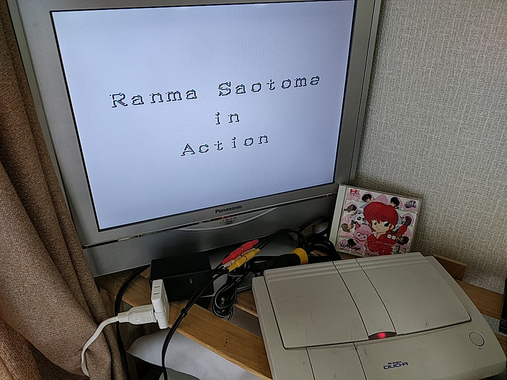 Ranma 1/2 SEGA PC Engine CD-ROM2 Game Disk,Manual,Spine Card,Cased tested-c0619- - Hakushin Retro Game shop