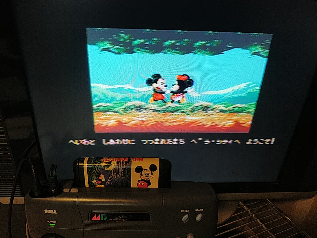 Starring Mickey Mouse Castle Of Illusion,World of Illusion set MEGA DRIVE-c0620- - Hakushin Retro Game shop