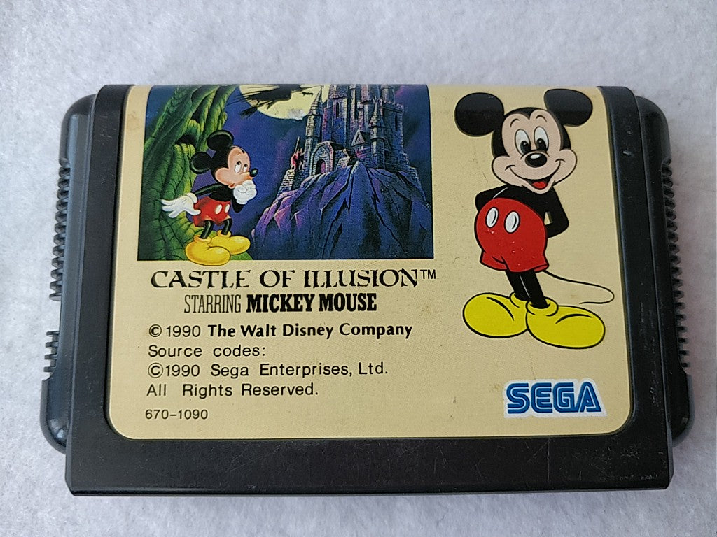 Starring Mickey Mouse Castle Of Illusion,World of Illusion set MEGA DRIVE-c0620- - Hakushin Retro Game shop