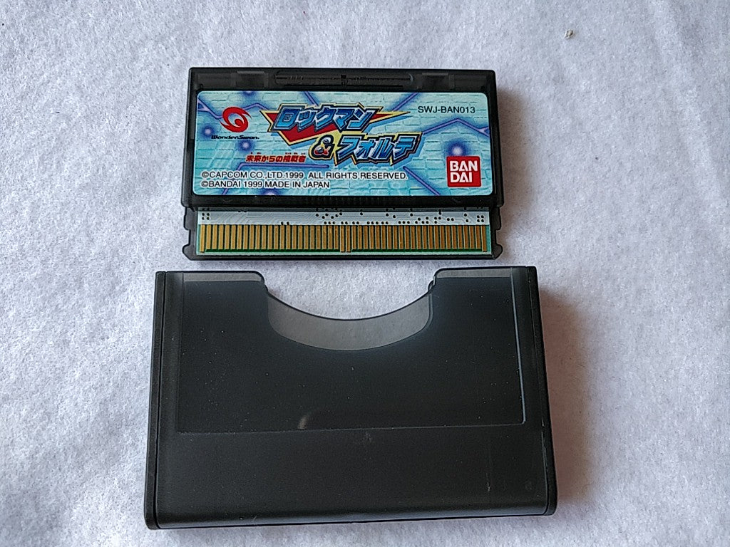 ROCKMAN & FORTE Cartridge,Manual,Boxed set WonderSwan WS tested-c0623-