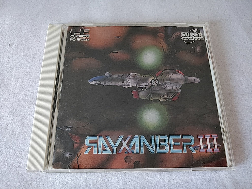 Rayxanber 3 III PC Engine CD-ROM2 PCE Game Disk,Manual,Cased set tested-c0623- - Hakushin Retro Game shop