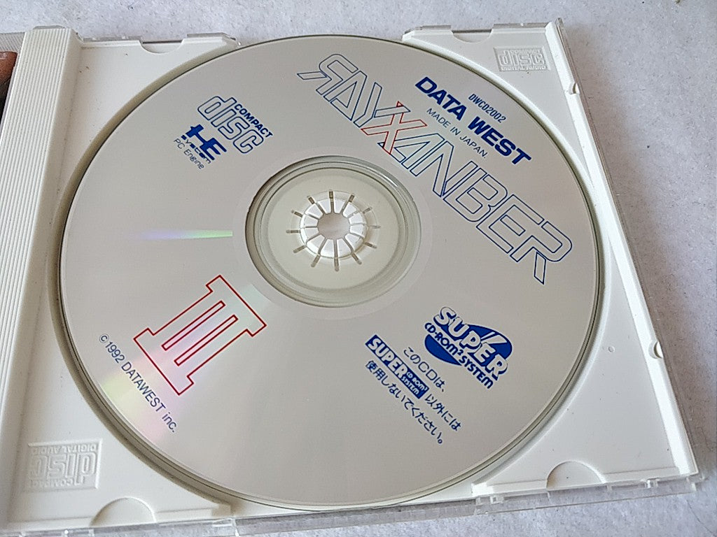 Rayxanber 3 III PC Engine CD-ROM2 PCE Game Disk,Manual,Cased set tested-c0623-